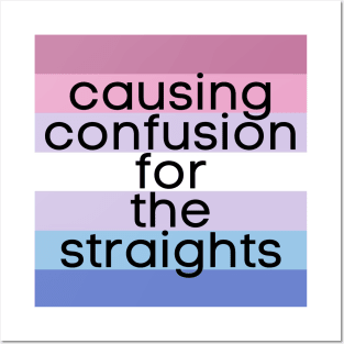 Causing Confusion for the Straights Bigender Posters and Art